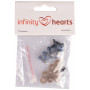 Infinity Hearts Safety Eyes/Amigurumi Eyes Blue 8mm - 5 zestawów