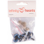 Infinity Hearts Safety Eyes/Amigurumi Eyes Blue 14mm - 5 zestawów