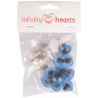 Infinity Hearts Safety Eyes/Amigurumi Eyes Blue 20mm - 5 zestawów