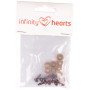 Infinity Hearts Safety Eyes/Amigurumi Eyes Red 8mm - 5 zestawów