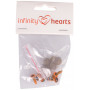 Infinity Hearts Safety Eyes/Amigurumi Eyes Orange 8mm - 5 zestawów