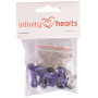 Infinity Hearts Safety Eyes/Amigurumi Eyes Purple 14mm - 5 zestawów - 2. asortyment