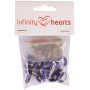 Infinity Hearts Safety Eyes/Amigurumi Eyes Purple 16mm - 5 zestawów - 2. asortyment