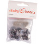 Bezpieczne oczy Infinity Hearts/Amigurumi Eyes Brown 16mm - 5 zestawów
