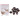 Infinity Hearts Oczka Zaciskowe do Maskotek Amigurumi Brązowe 25mm - 5 zestawów