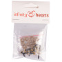 Infinity Hearts Safety Eyes/Amigurumi Eyes Żółty 8mm - 5 zestawów