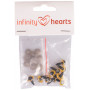 Infinity Hearts Safety Eyes/Amigurumi Eyes Yellow 10mm - 5 zestawów