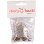 Infinity Hearts Safety Eyes/Amigurumi Eyes Żółty 15mm - 5 zestawów