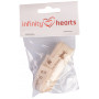 Infinity Hearts Wstążka Materiałowa z Nadrukiem Handmade Różne Figurki 15mm - 3 metry