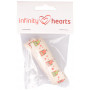 Infinity Hearts Wstążka Materiałowa z Nadrukiem Sowa Różne Kolory 15mm - 3 metry