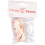 Infinity Hearts Wstążka Materiałowa z Nadrukiem Kurczaczki Różne Kolory 15mm - 3 metry