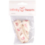 Infinity Hearts Tkanina Wstążki / Etykiety Wstążki Szyć motywy ass. kolory 15 mm - 3 metry