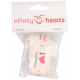 Infinity Hearts Wstążka Materiałowa z Nadrukiem Handmade Różne Motywy 20mm - 3 metry