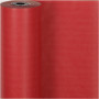 Papier prezentowy, czerwony, szer: 50 cm, 60 g, 100 m/ 1 rolka.