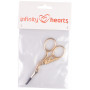 Infinity Hearts Nożyczki do haftu Bocian Gold/Silver 9,3cm - 1 szt.