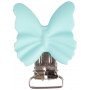 Infinity Hearts Seleclips Silicone Butterfly Turquoise 3,5x3,8cm - 1 szt.