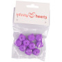 Geometryczne koraliki silikonowe Infinity Hearts Beads Geometric Purple 14 mm - 10 szt.
