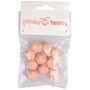 Geometryczne koraliki silikonowe Infinity Hearts Beads Peach 14 mm - 10 szt.