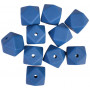 Geometryczne koraliki silikonowe Infinity Hearts Geometric Silicone Beads Navy Niebieski 14 mm - 10 szt.