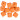 Infinity Hearts Beads Geometric Silicone Orange 14mm - 10 szt.