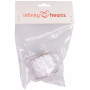 Infinity Hearts Blonde Ribbon White 12mm 2,5m