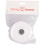 Infinity Hearts Blonde Ribbon Biały 25mm 2,5m