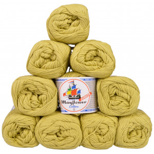 Mayflower Cotton 8/4 Junior Garnpakke Unicolor 1426 Lime - 10 stk