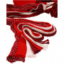 Tube knit, Christmas red, B: 10 mm, 10 sts/ 1 rząd.