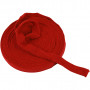 Tube knit, Christmas red, W: 22 mm, 10 sts/ 1 rząd.