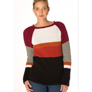 Mayflower Ribstrikket Sweater i seks farver - Sweater Strikkeopskrift str. S - XXXL