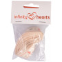 Infinity Hearts Ozdobna Wstążka Materiałowa/Wstążka Plastikowa Serce/Płatki Śniegu/Choinka 15mm - 3 metry