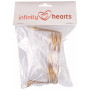 Infinity Hearts Elf Glasses/Doll Glasses Metal Gold 100mm - 5 szt.
