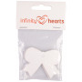 Infinity Hearts From and To Card Loop Cardboard White 4,7x5,7cm - 10 szt.