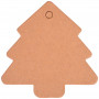 Infinity Hearts From and To Card Choinka świąteczna kartonowa brązowa 5,5x5,5cm - 10 szt.