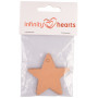 Infinity Hearts To and From Card Star Cardboard Brown 5,5x5,5cm - 10 szt.