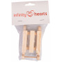 Infinity Hearts Pixie Christmas Wood 10x5x2,5cm - 1 szt.