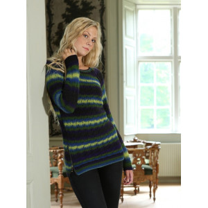 Mayflower Sweater med hulmønster og lynlåse - Sweater Strikkeopskrift str. S - XXXL