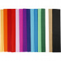Papier krepowy, dupa. kolory, L: 2,5 m, W: 50 cm, 22 g, 60 plis/ 1 pk.