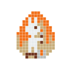 Pixelhobby Zając Wielkanocny - Wzór na Mozaikę Wielkanocną