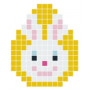 Pixelhobby Głowa Zająca Wielkanocnego - Wzór na Mozaikę Wielkanocną