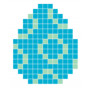 Pixelhobby Niebieskie Jajko Wielkanocne - Wzór na Mozaikę Wielkanocną
