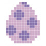 Pixelhobby Fioletowe Jajko Wielkanocne - Wzór na Mozaikę Wielkanocną