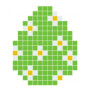 Pixelhobby Zielone Jajko Wielkanocne - Wzór na Mozaikę Wielkanocną