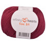Infinity Hearts Rose 8/4 Yarn Unicolour 24 Bordeaux Red