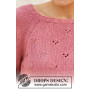 Raspberry Kiss Sweter by DROPS Design - Sweter Wzór na Druty Rozmiar S - XXXL