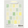 Kartonik koronkowy w bloku, zielony, jasnozielony, żółty, jasnożółty, A6, 104x146 mm, 200 g, 24 szt./ 1 opak.