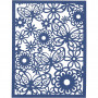 Kartonik koronkowy w bloku, niebieski, jasnoniebieski, ciemnoniebieski, fioletowy, A6, 104x146 mm, 200 g, 24 szt./ 1 opak.