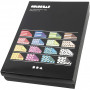 Color Bar rivek karton, ass. kolory, A4, 210x297 mm, 250 g, 16x10 kartek/ 1 pk.