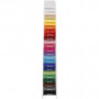 Kolorowa tektura, tyłek. kolory, A4, 210x297 mm, 180 g, 120x20 kartek/ 1 opak.