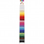 Kolorowa tektura, tyłek. kolory, A4, 210x297 mm, 180 g, 24x100 kartek/ 1 opak.
